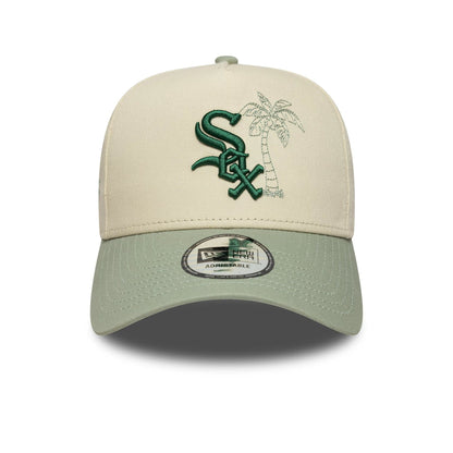 This is a Chicago White Sox MLB Summer Icon Light Beige 9FORTY A-Frame Adjustable Cap 2