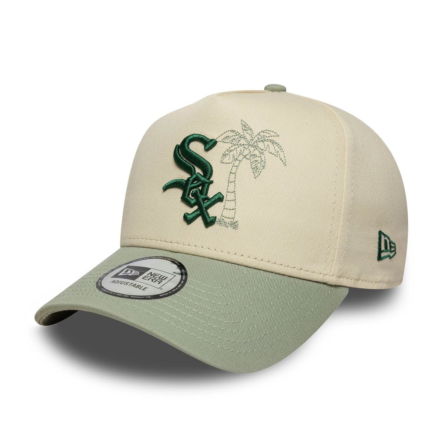 This is a Chicago White Sox MLB Summer Icon Light Beige 9FORTY A-Frame Adjustable Cap 3