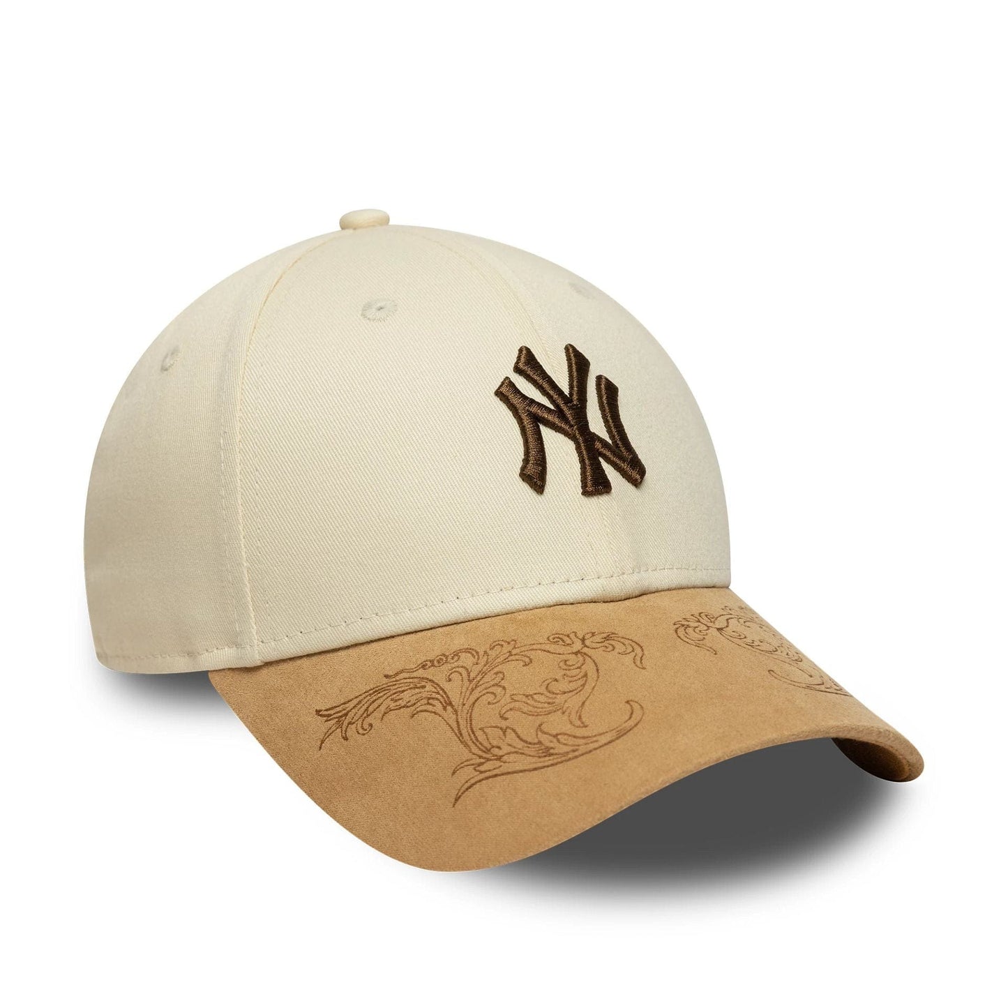 This is a New York Yankees MLB Contrast Visor Cream 9FORTY Adjustable Cap 3