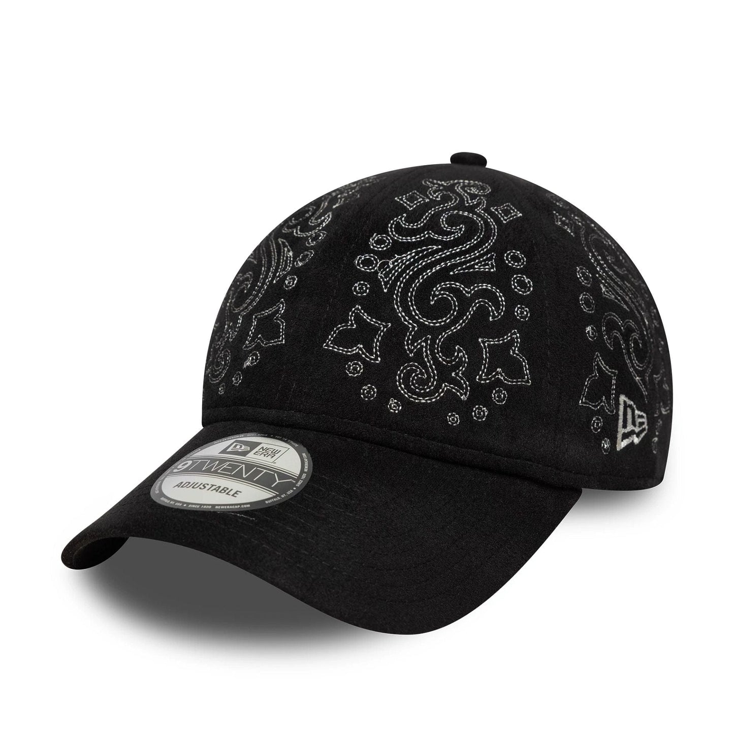 This is a  New Era Suede Black 9TWENTY Adjustable Cap 1