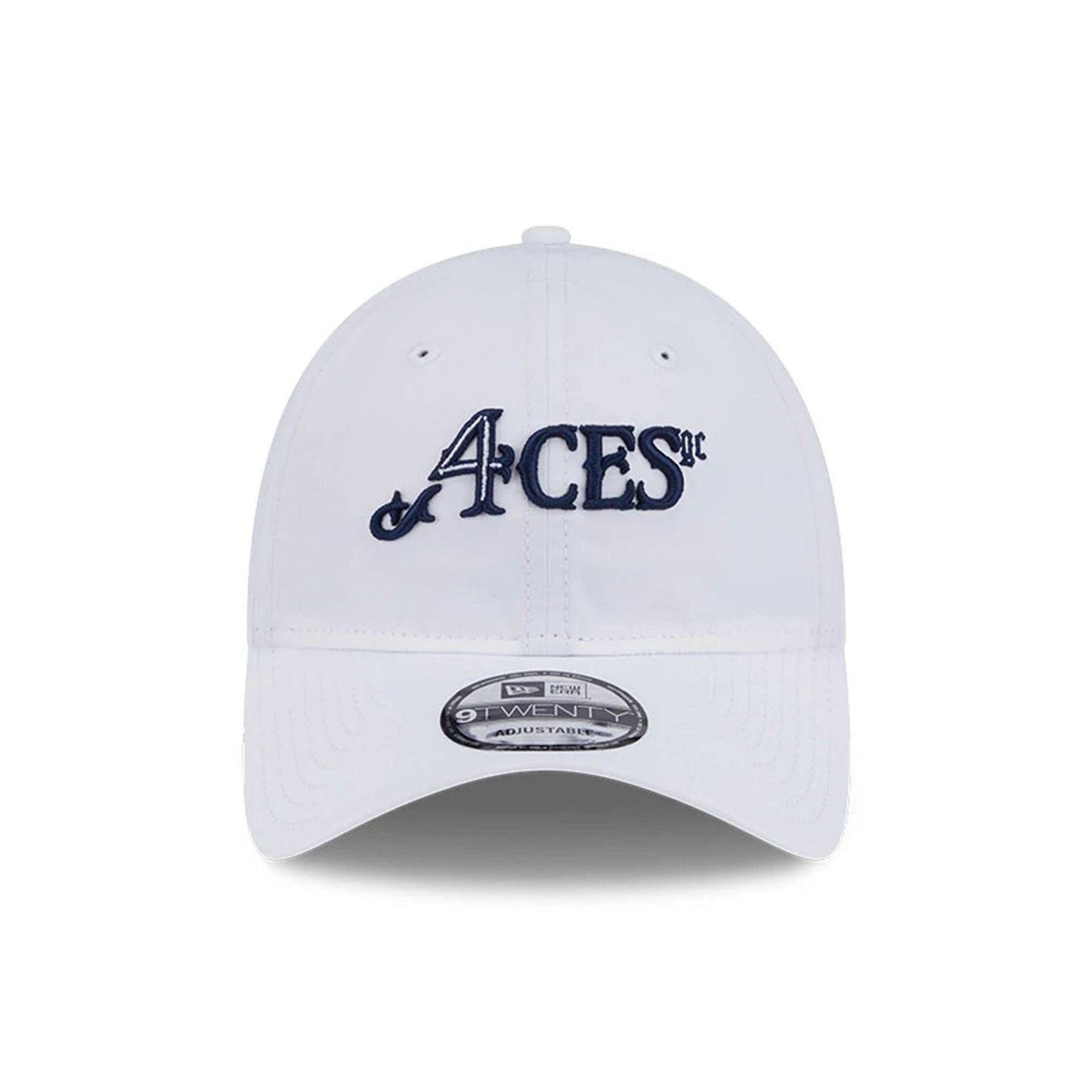 This is a 4Aces LIV Golf 2025 White 9TWENTY Adjustable Cap 2