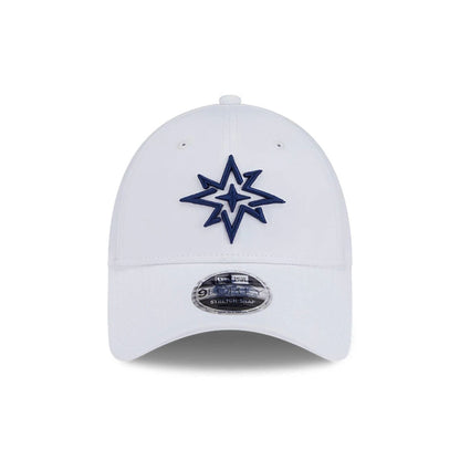 This is a Majesticks LIV Golf 2025 White 9FORTY Adjustable Cap 2