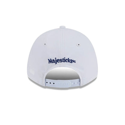 This is a Majesticks LIV Golf 2025 White 9FORTY Adjustable Cap 4