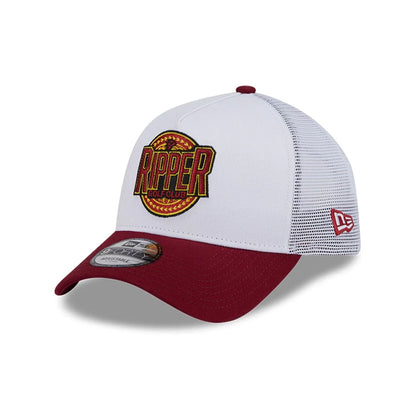 This is a Rippers LIV Golf 2025 White 9FORTY A-Frame Adjustable Cap 1