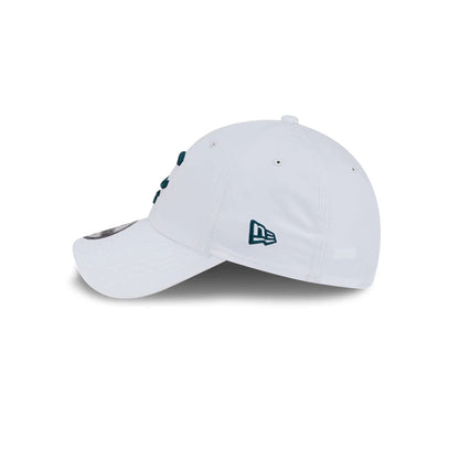 This is a Cleeks LIV Golf 2025 White 9FORTY Adjustable Cap 5