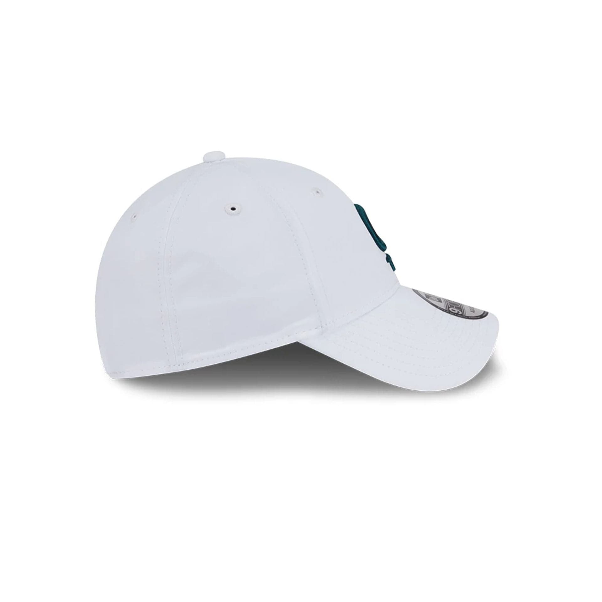 This is a Cleeks LIV Golf 2025 White 9FORTY Adjustable Cap 6