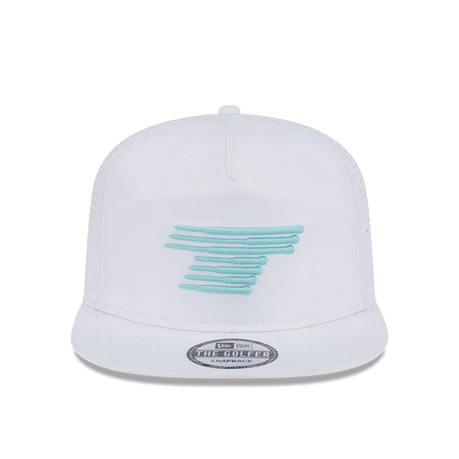 This is a Torque LIV Golf 2025 White GOLFER Adjustable Cap 2