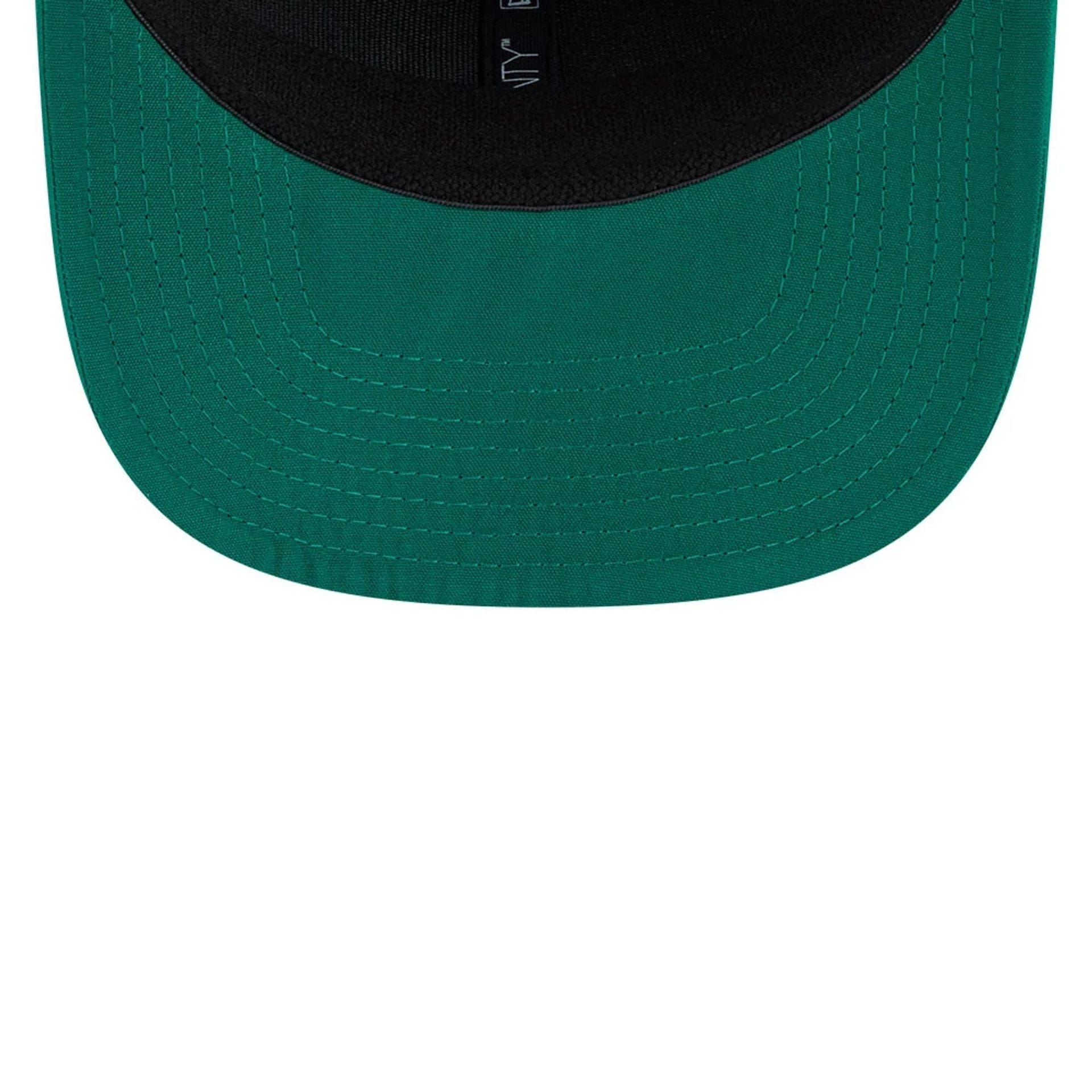 This is a Stinger LIV Golf 2025 Green 9SEVENTY Stretch Snap Adjustable Cap 7