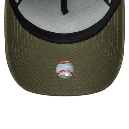 This is a LA Dodgers MLB Flower Icon Green 9FORTY E-Frame Adjustable Cap 7