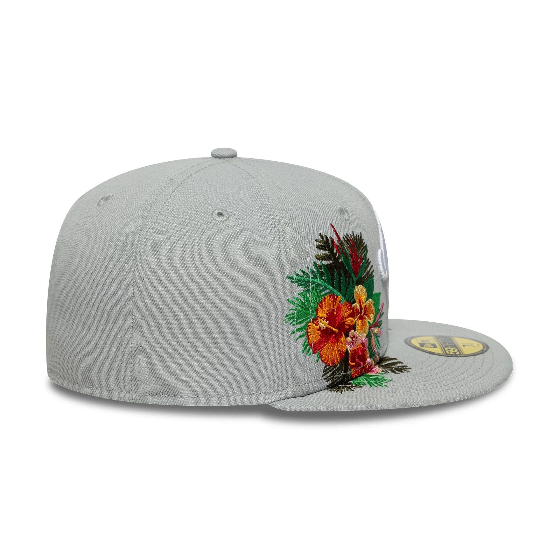 This is a New Era Flower Grey 59FIFTY Fitted Cap 6