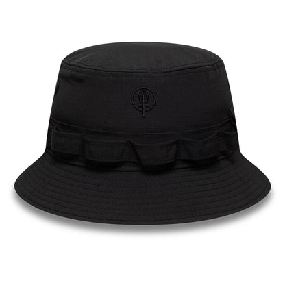 This is a Thrudark x New Era Ripstop Black Adventure Bucket Hat 1