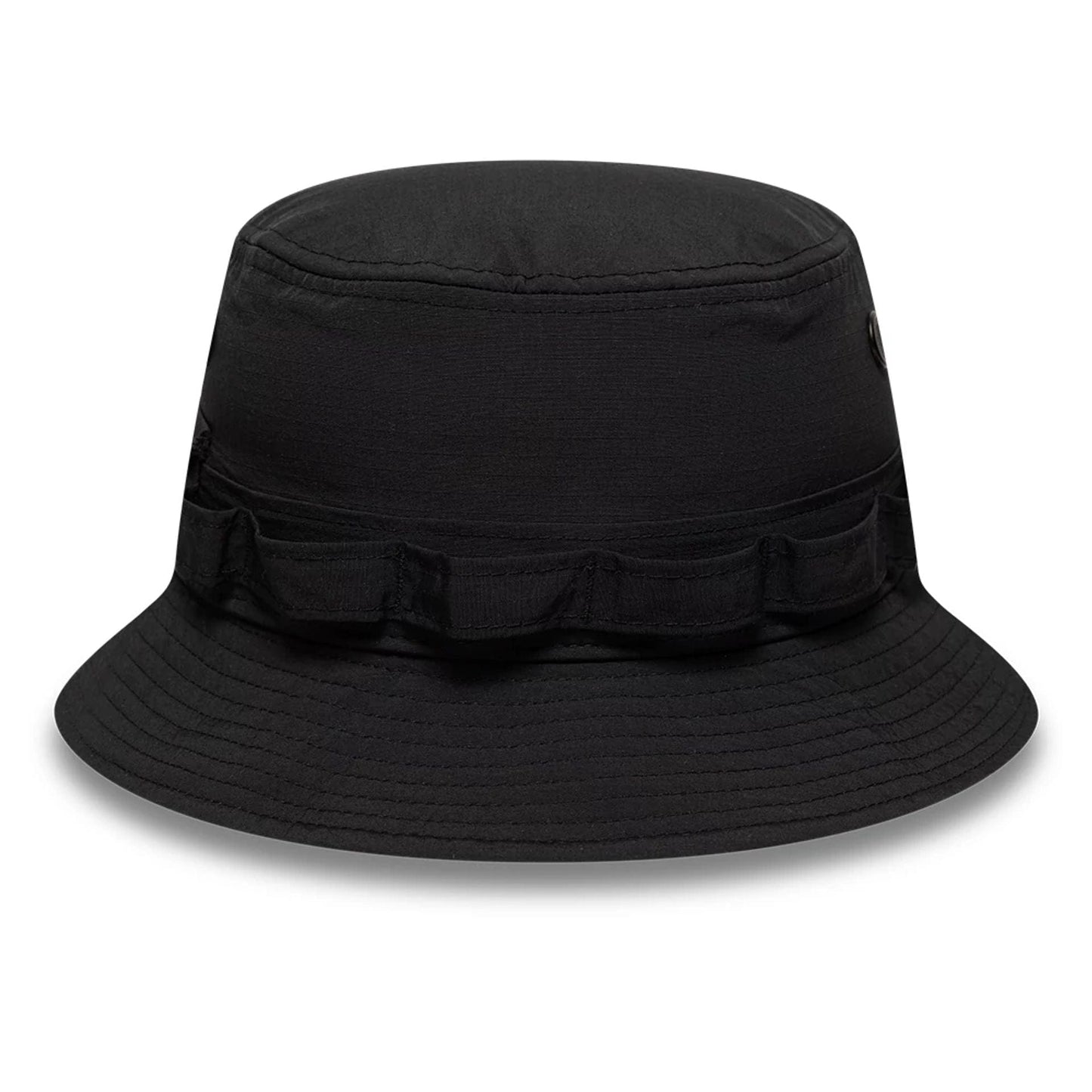 This is a Thrudark x New Era Ripstop Black Adventure Bucket Hat 3