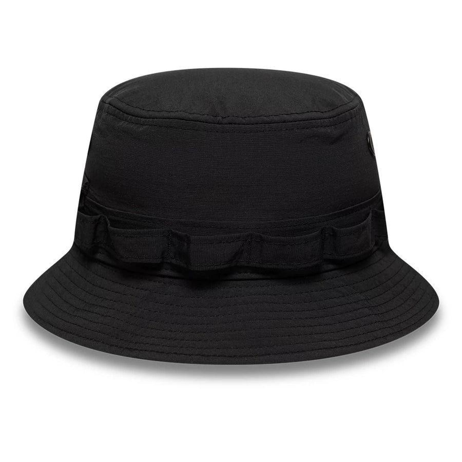 This is a Thrudark x New Era Ripstop Black Adventure Bucket Hat 3