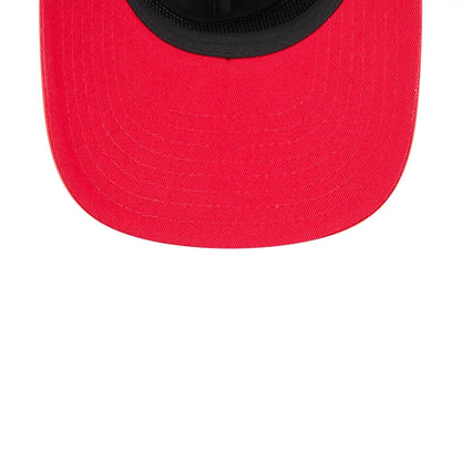 This is a Chicago Bulls Dual Logo Black Golfer Adjustable Cap 7