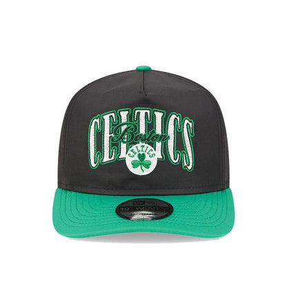 This is a Boston Celtics Dual Logo Green Golfer Adjustable Cap 2
