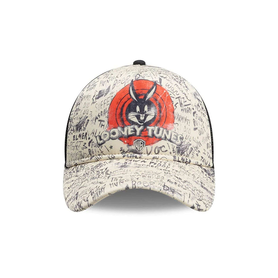This is a Bugs Bunny Looney Tunes Cream 9FORTY A-Frame Trucker Adjustable Cap 3