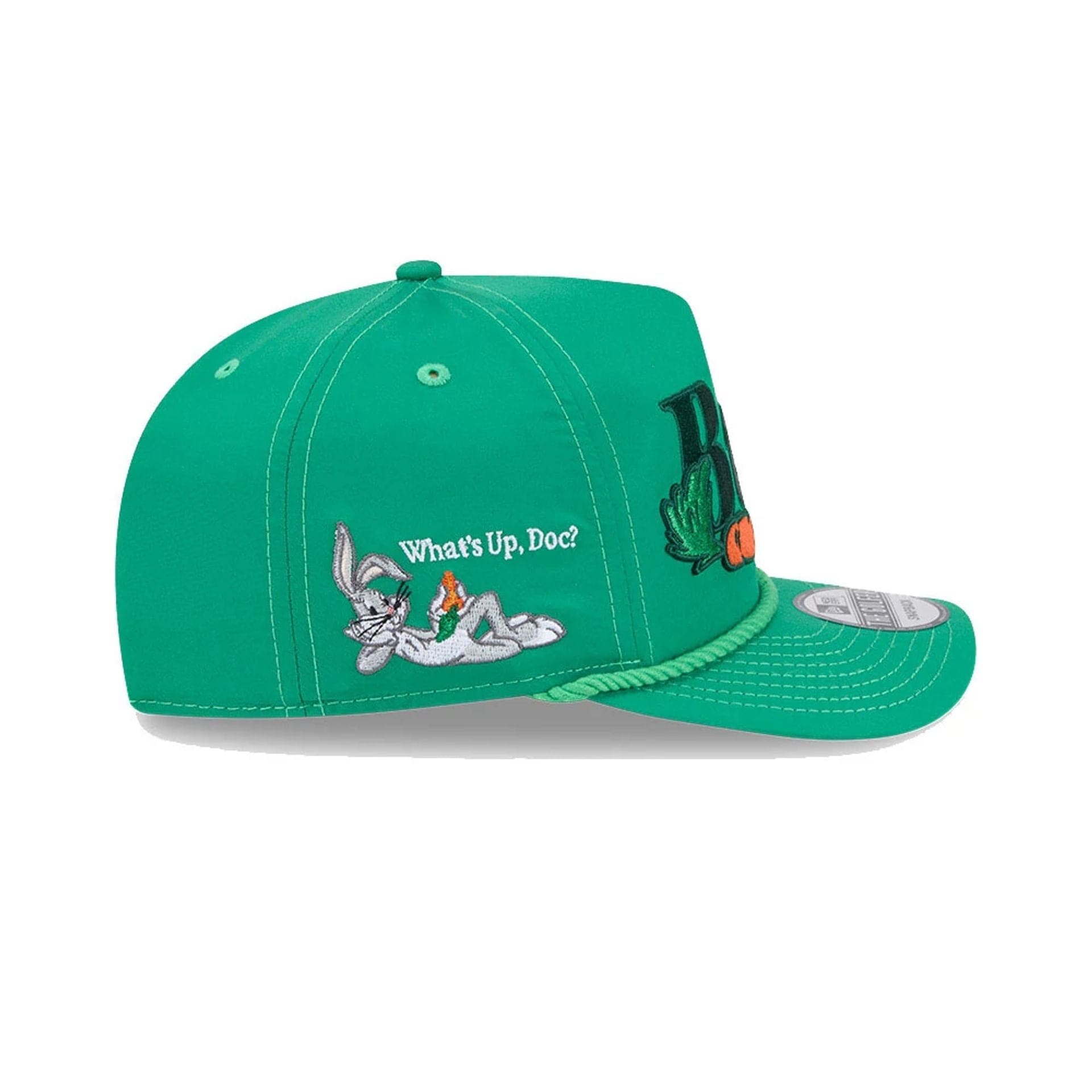 This is a Bugs Bunny Looney Tunes Green Golfer Adjustable Cap 4