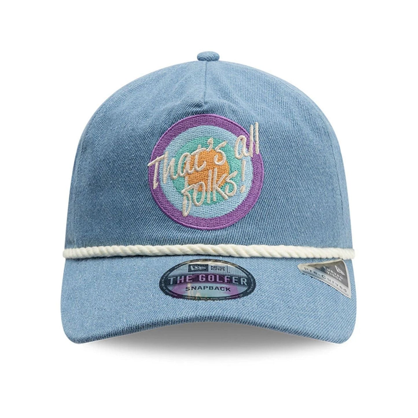 This is a Multi Character Looney Tunes Open Blue Golfer Adjustable Cap 3