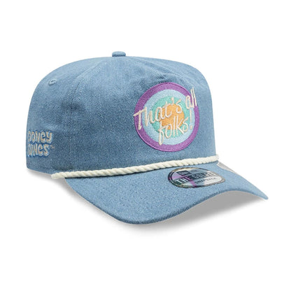 This is a Multi Character Looney Tunes Open Blue Golfer Adjustable Cap 1