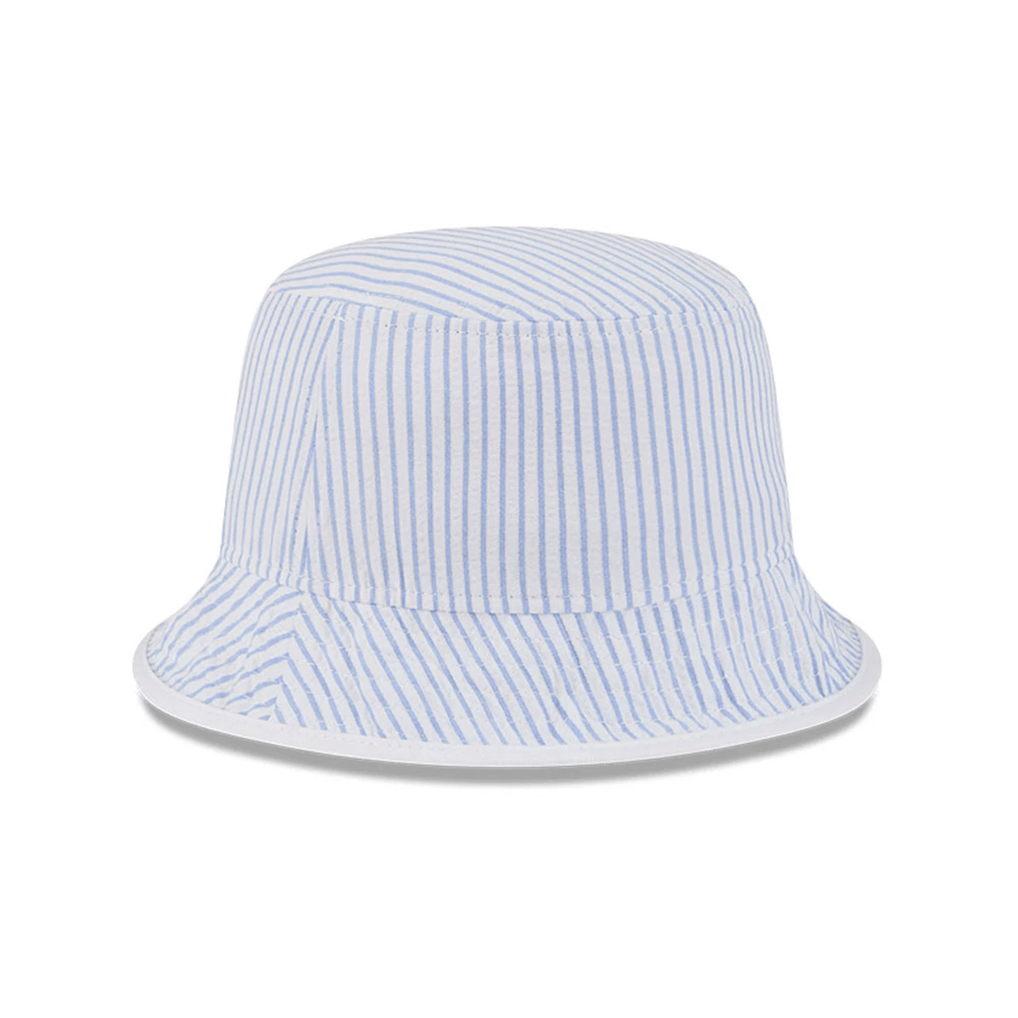 This is a New Era Pinstripe Pastel Blue Bucket Hat 3