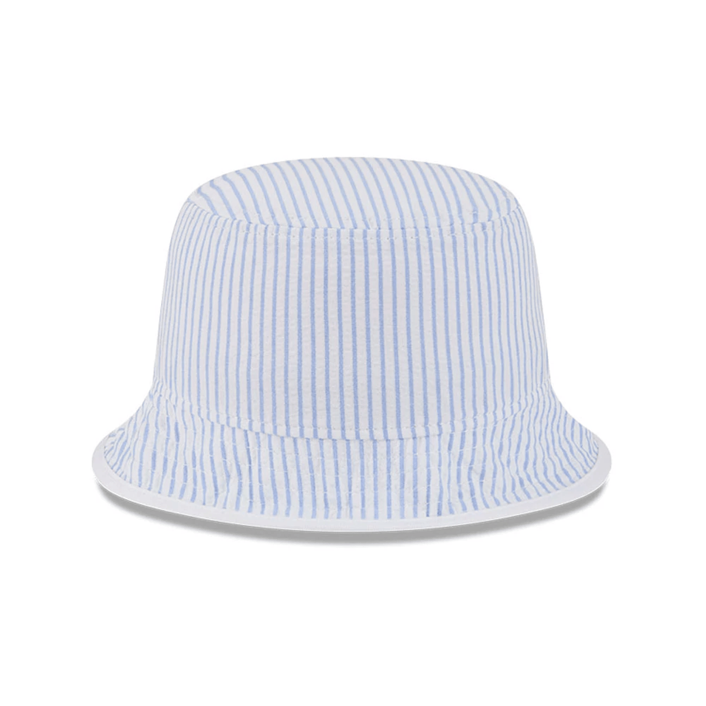 This is a New Era Pinstripe Pastel Blue Bucket Hat 4