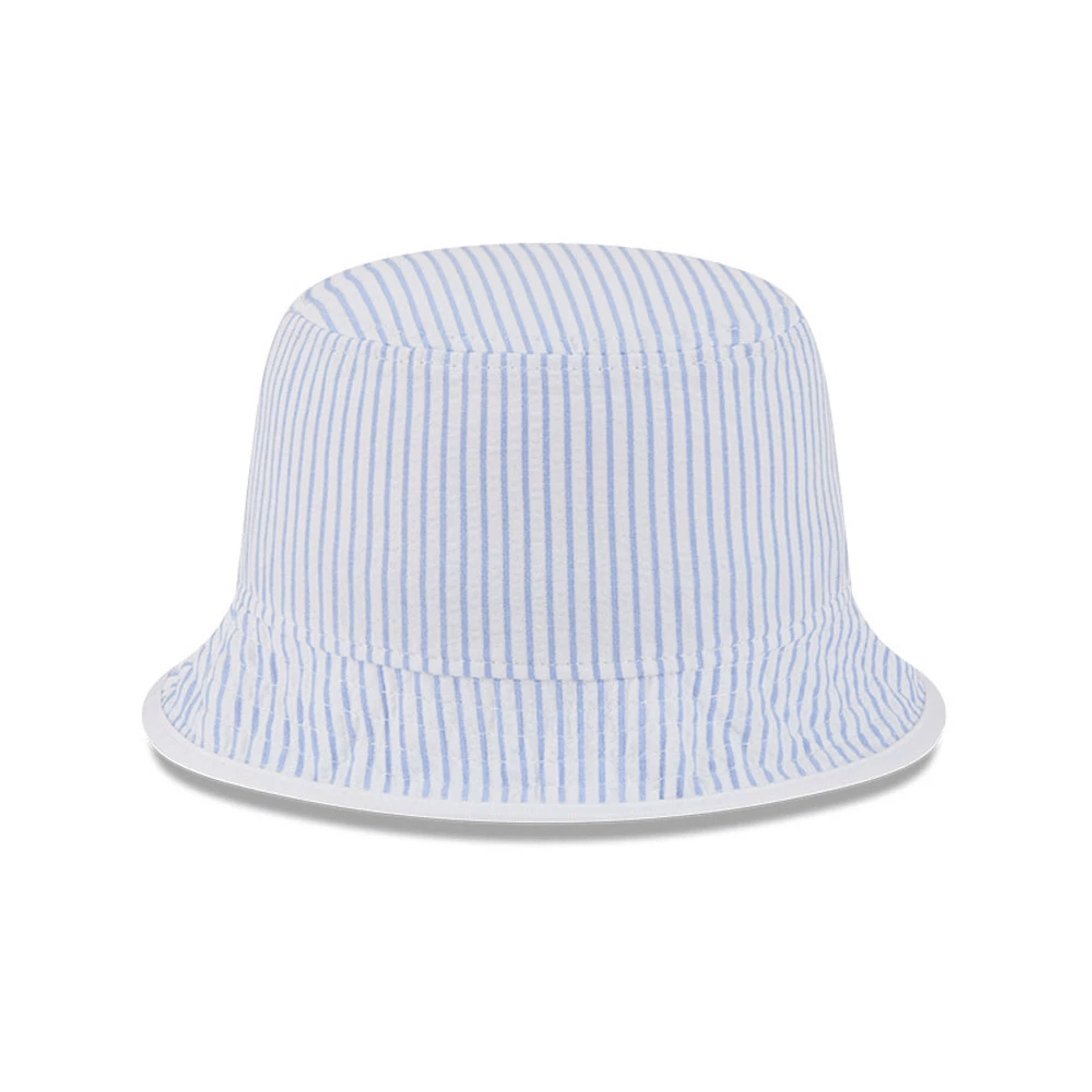 This is a New Era Pinstripe Pastel Blue Bucket Hat 4