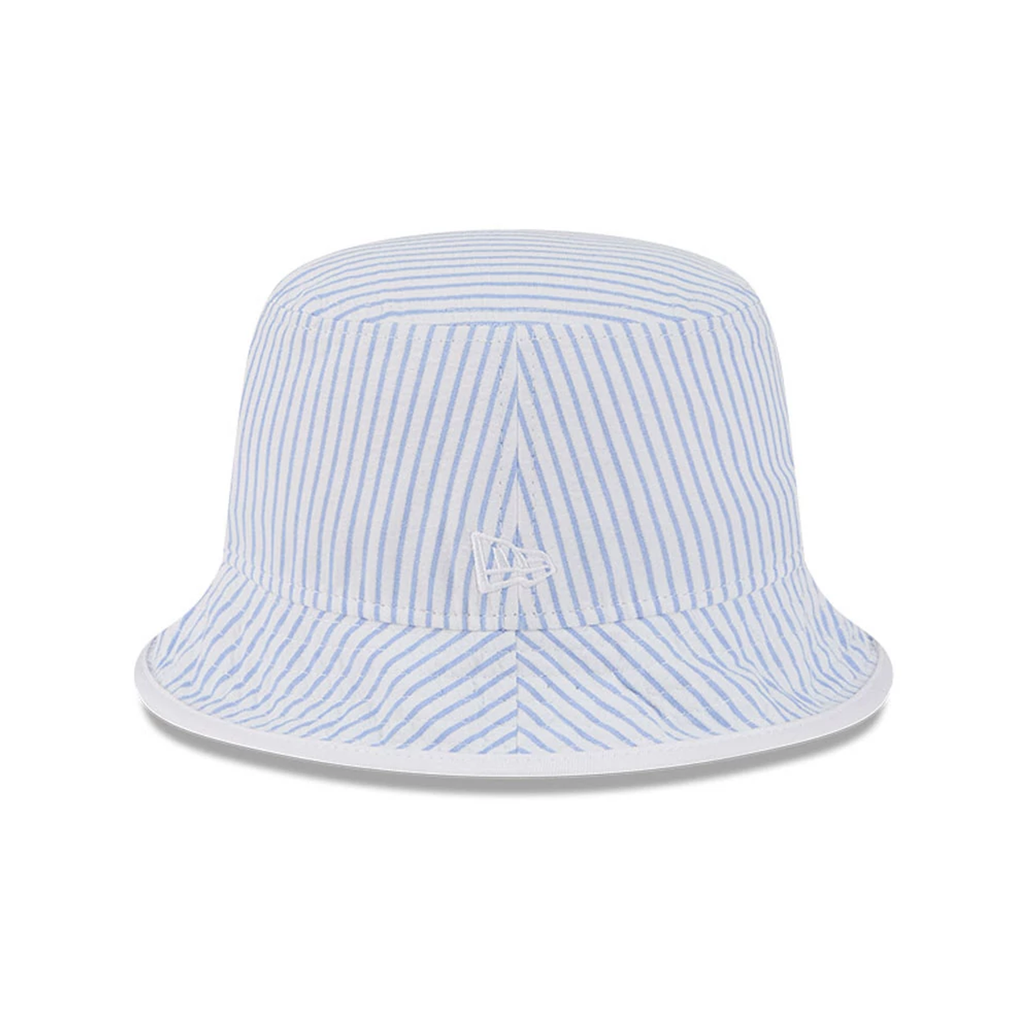This is a New Era Pinstripe Pastel Blue Bucket Hat 2