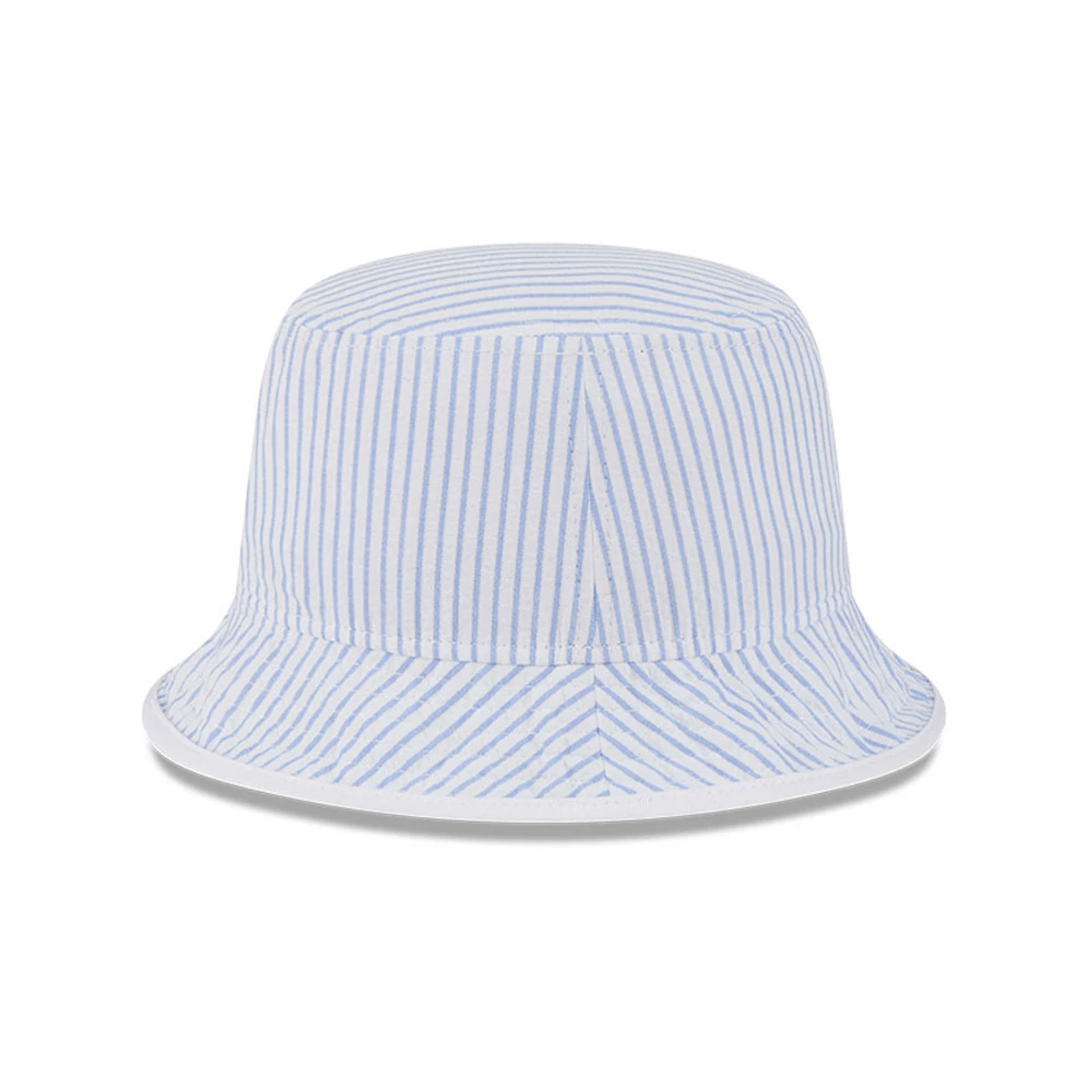 This is a New Era Pinstripe Pastel Blue Bucket Hat 6