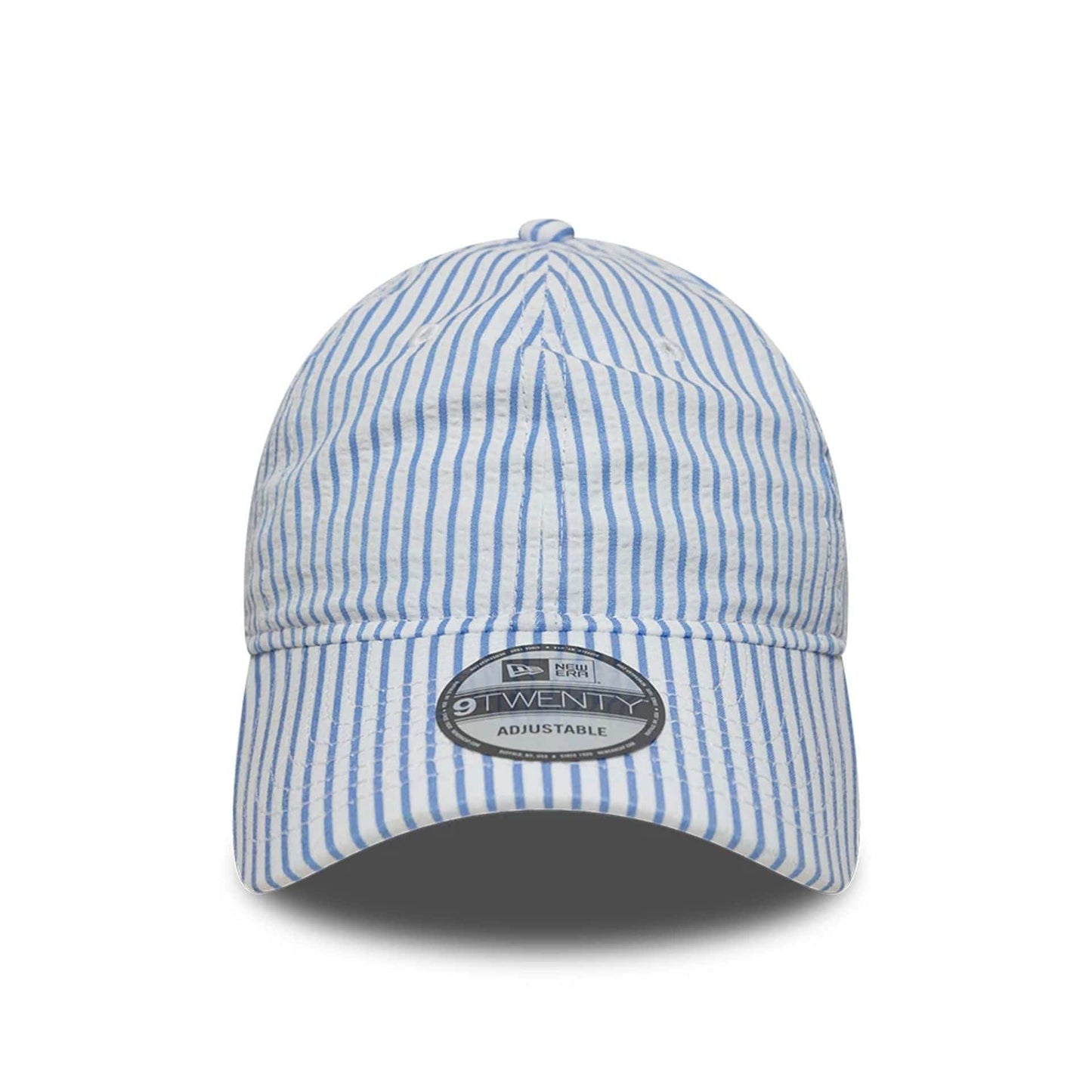 This is a New Era Pinstripe Pastel Blue 9TWENTY Adjustable Cap 2