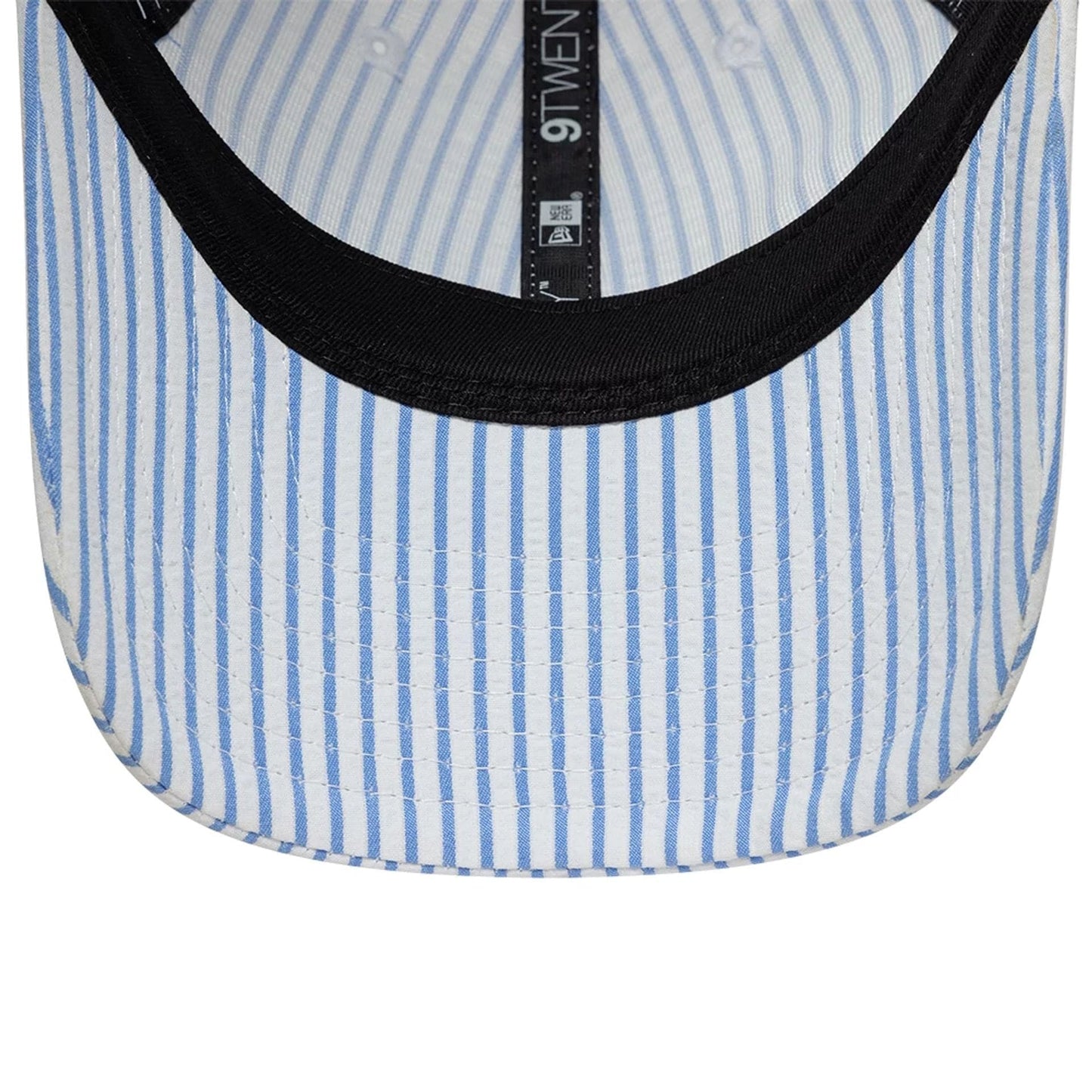 This is a New Era Pinstripe Pastel Blue 9TWENTY Adjustable Cap 7