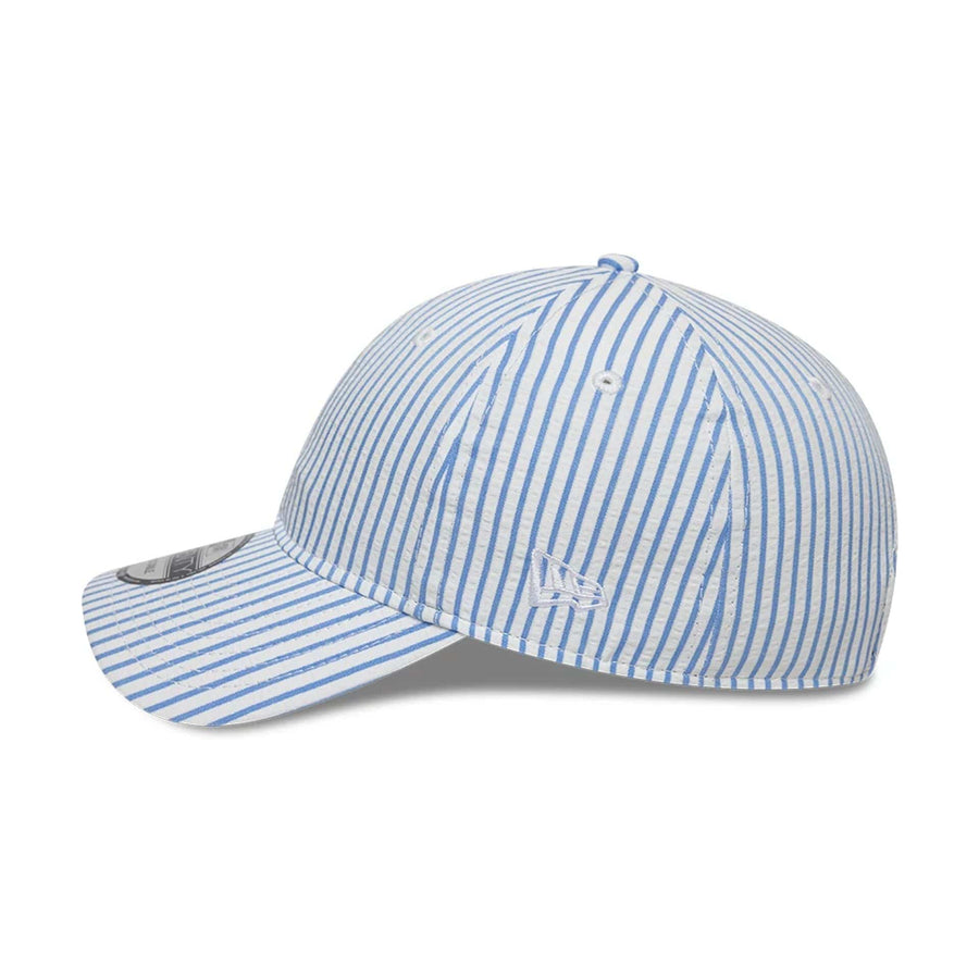 This is a New Era Pinstripe Pastel Blue 9TWENTY Adjustable Cap 4