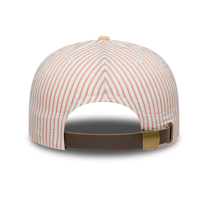 This is a New Era Pinstripe Pastel Orange Retro Crown 9FIFTY Adjustable Cap 3