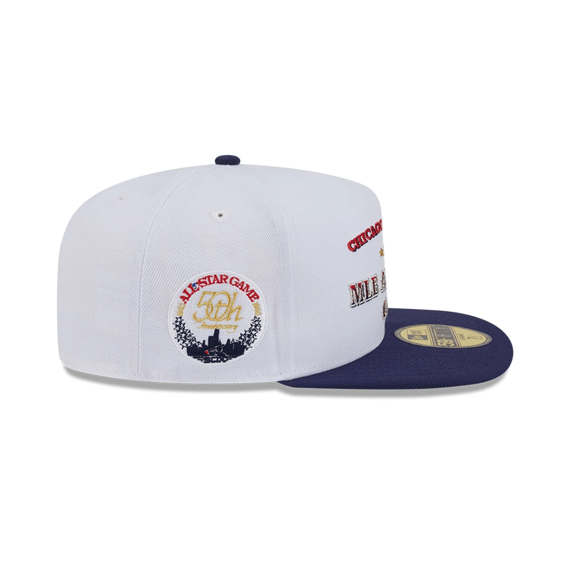 This is a Chicago White Sox Summer Derby White 59FIFTY A-Frame Fitted Cap 5