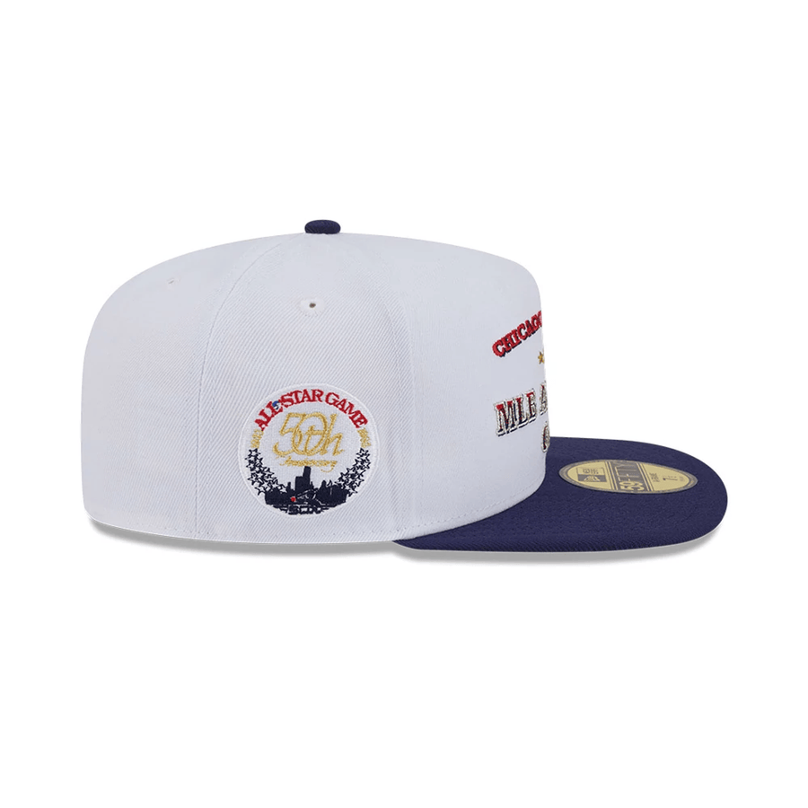 This is a Chicago White Sox Summer Derby White 59FIFTY A-Frame Fitted Cap 5