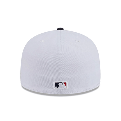 This is a Boston Red Sox Summer Derby White 59FIFTY A-Frame Fitted Cap 7