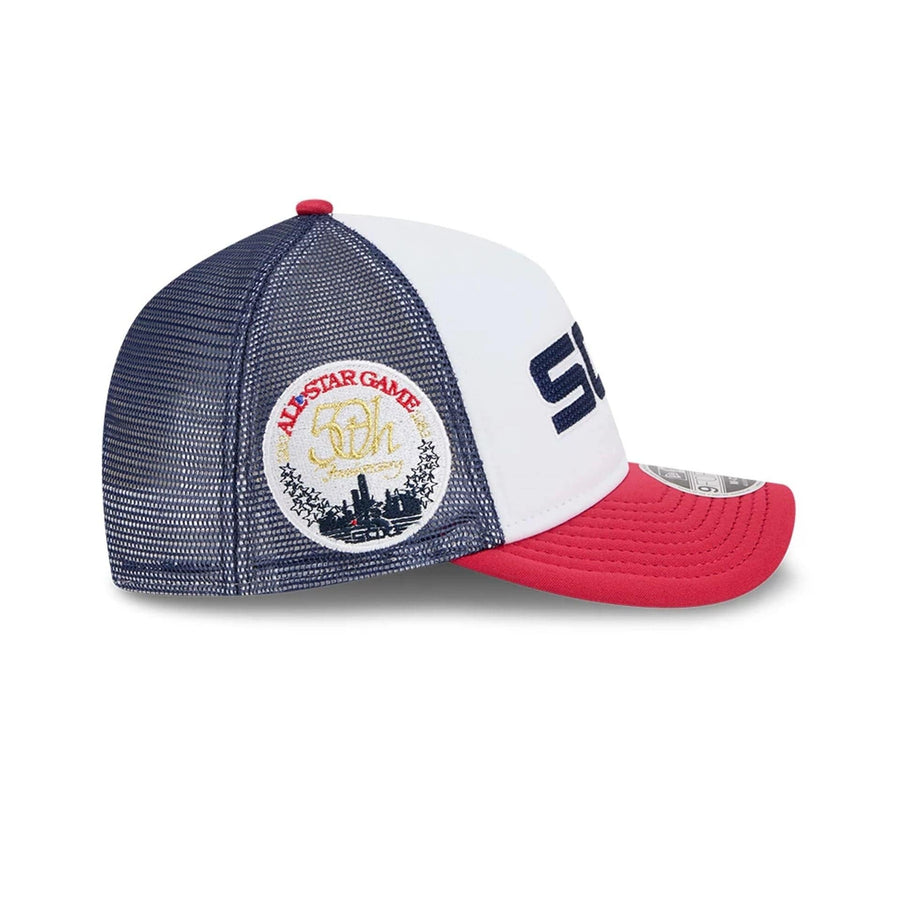 This is a Chicago White Sox Summer Derby White 9FORTY M-Crown A-Frame Adjustable Cap 5