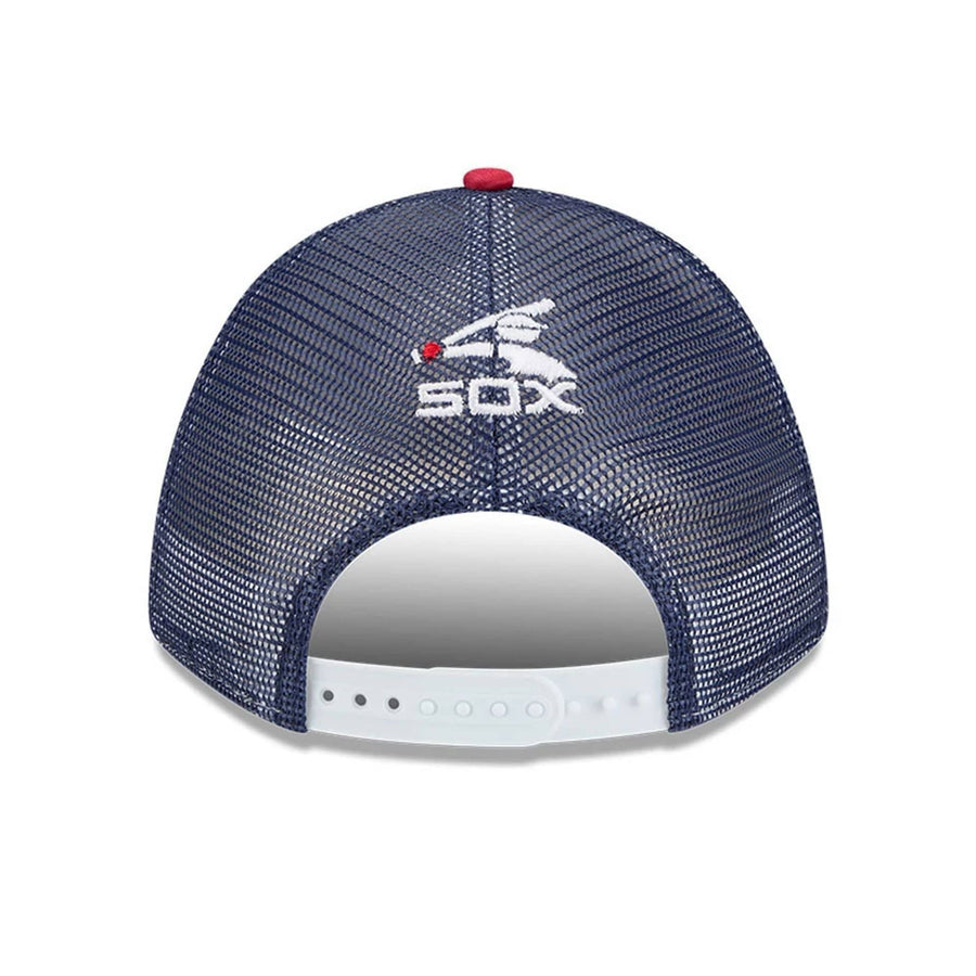 This is a Chicago White Sox Summer Derby White 9FORTY M-Crown A-Frame Adjustable Cap 7
