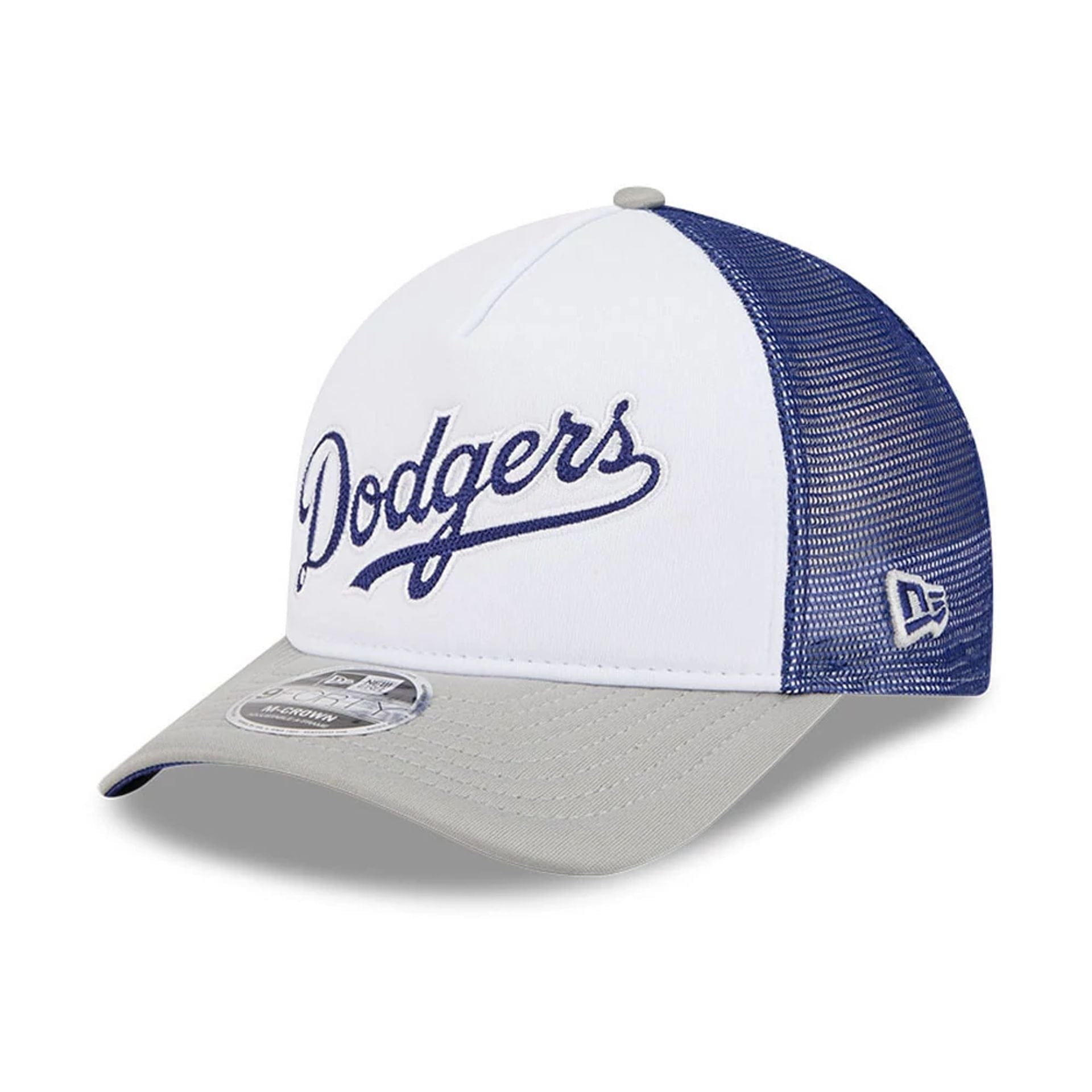 This is a LA Dodgers Summer Derby White 9FORTY M-Crown A-Frame Adjustable Cap 4