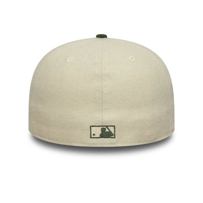 This is a Oakland Athletics MLB 59FIFTY Day 2025 Cream Retro Crown 59FIFTY Fitted Cap 7