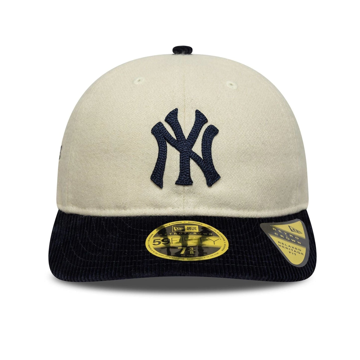This is a New York Yankees MLB 59FIFTY Day 2025 Cream Retro Crown 59FIFTY Fitted Cap 3