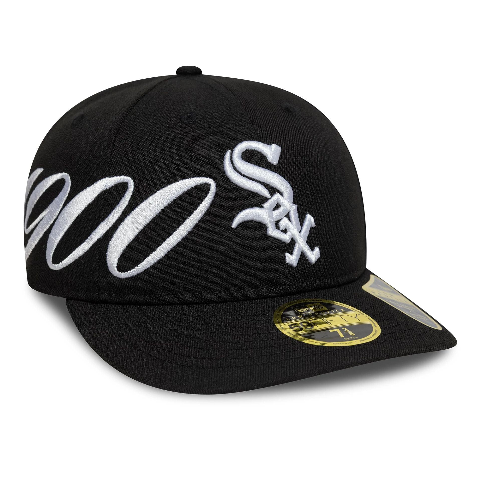 This is a Chicago White Sox MLB Est. 59FIFTY Day 2025 Black Low Profile 59FIFTY Fitted Cap 1