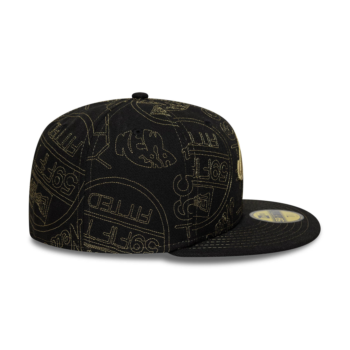 Pictured is this New Era Sticker 59FIFTY Fitted Cap in black. 5