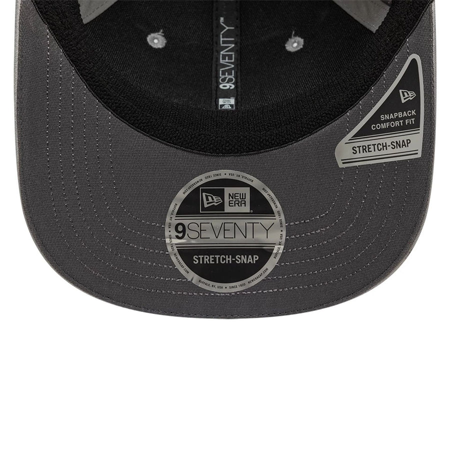 This is a MoneyGram Hass F1 Esteban Ocon 200th Race Dark Grey 9SEVENTY Stretch Snap Adjustable Cap 7