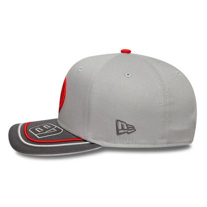 This is a MoneyGram Hass F1 Oliver Bearman 200th Race Dark Grey 9SEVENTY Snapback Adjustable Cap 5