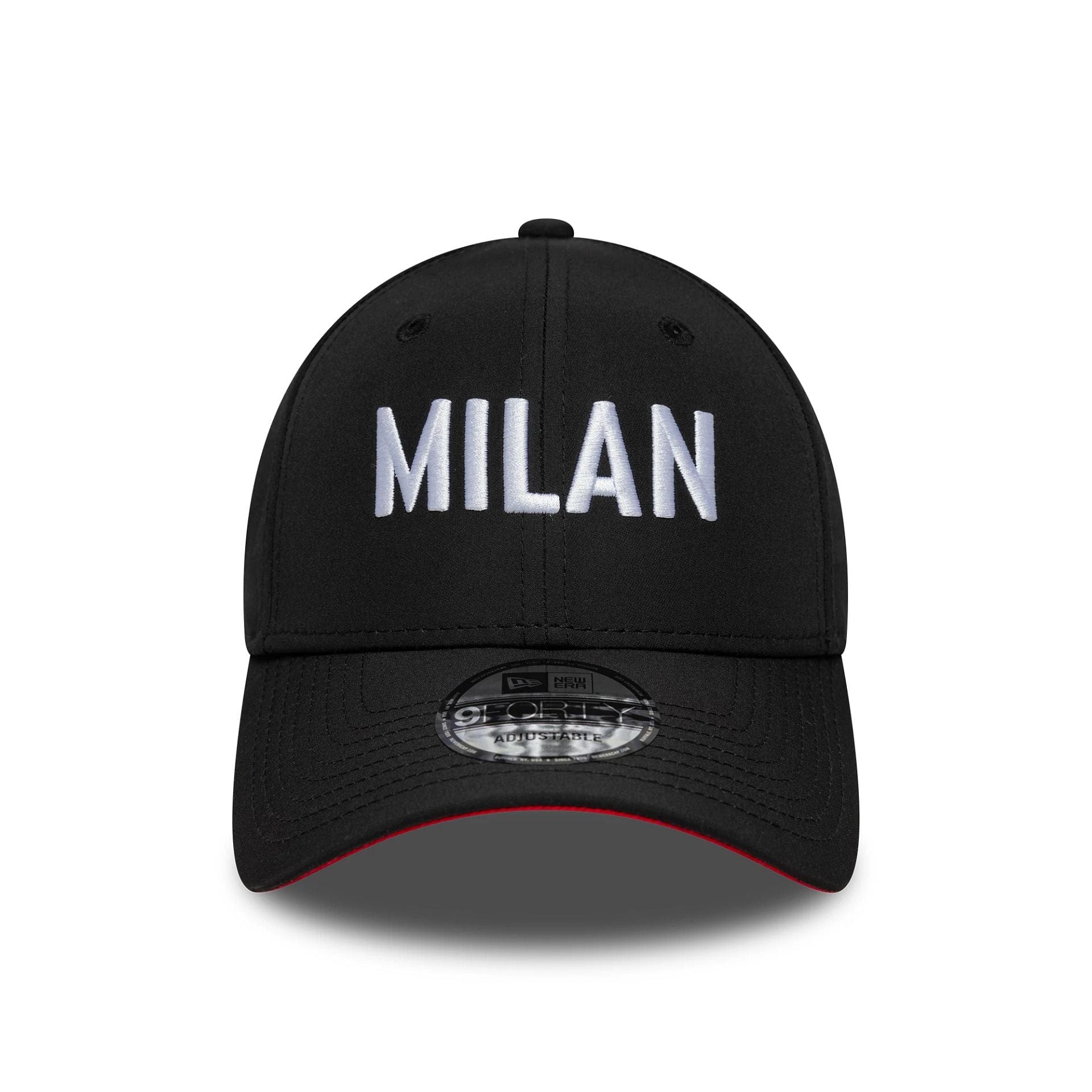 This is a AC Milan Wordmark Black 9FORTY Adjustable Cap 3