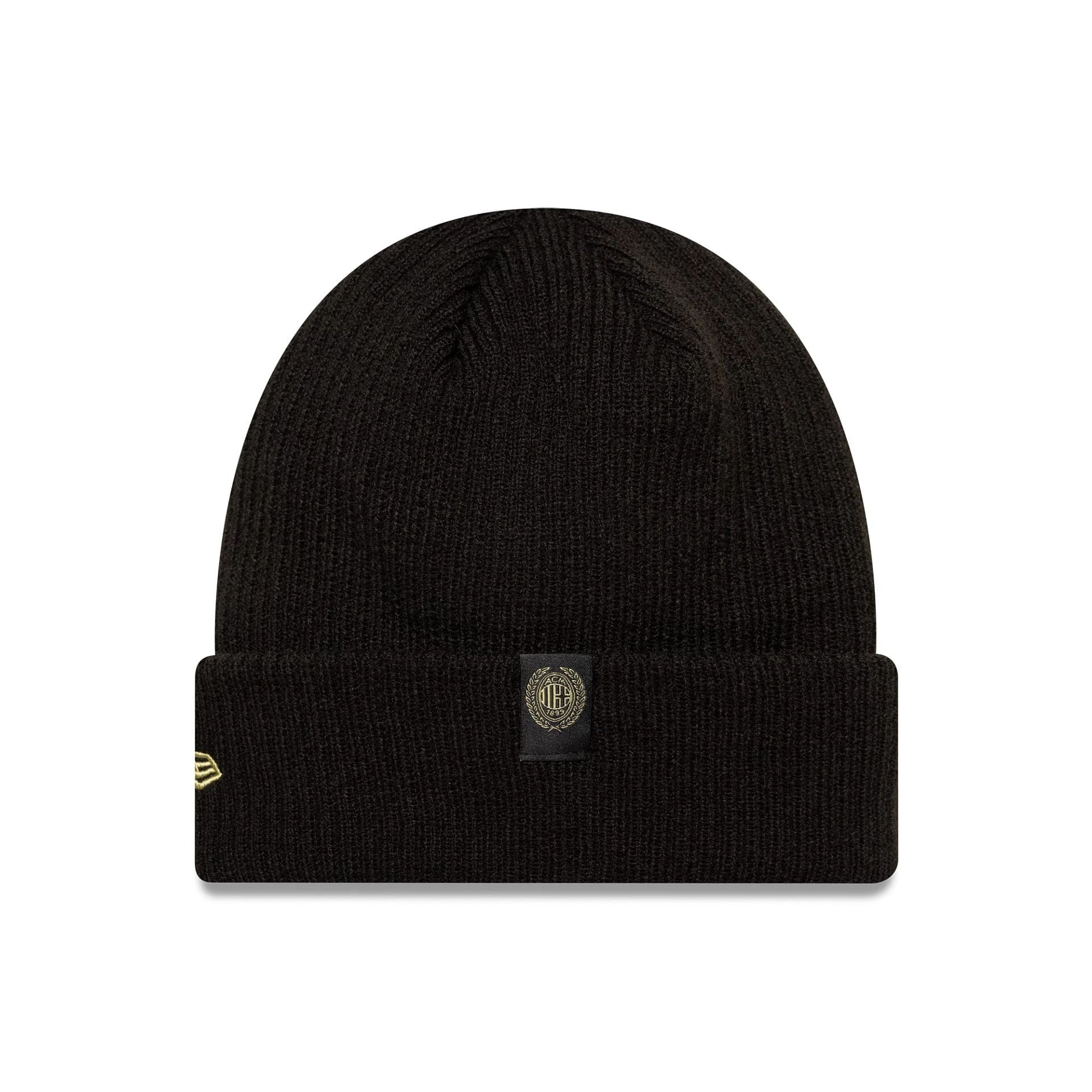 This is a AC Milan 1899 Black Cuff Knit Beanie Cap 2