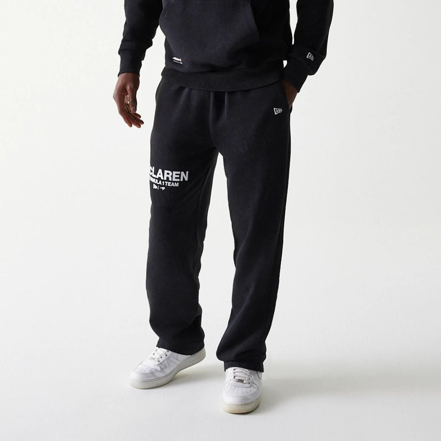 The Male model is wearing McLaren Racing Black Straight Leg Joggers 7