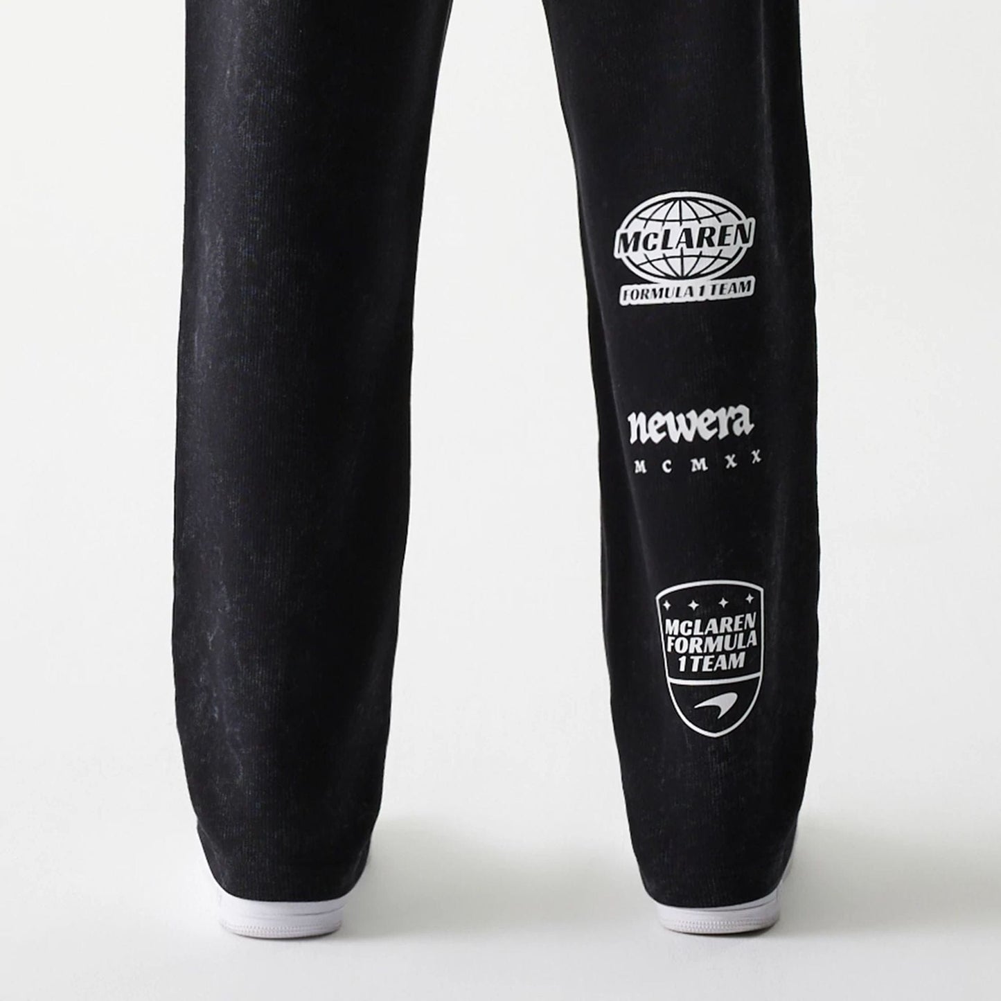 The Male model is wearing McLaren Racing Black Straight Leg Joggers 4