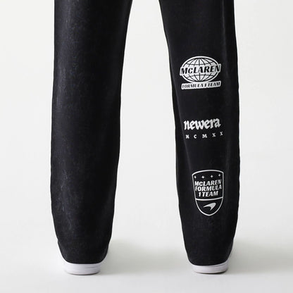 The Male model is wearing McLaren Racing Black Straight Leg Joggers 4