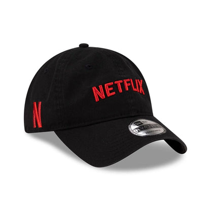This is a Netflix Logo Washed Black 9TWENTY Adjustable Cap 1
